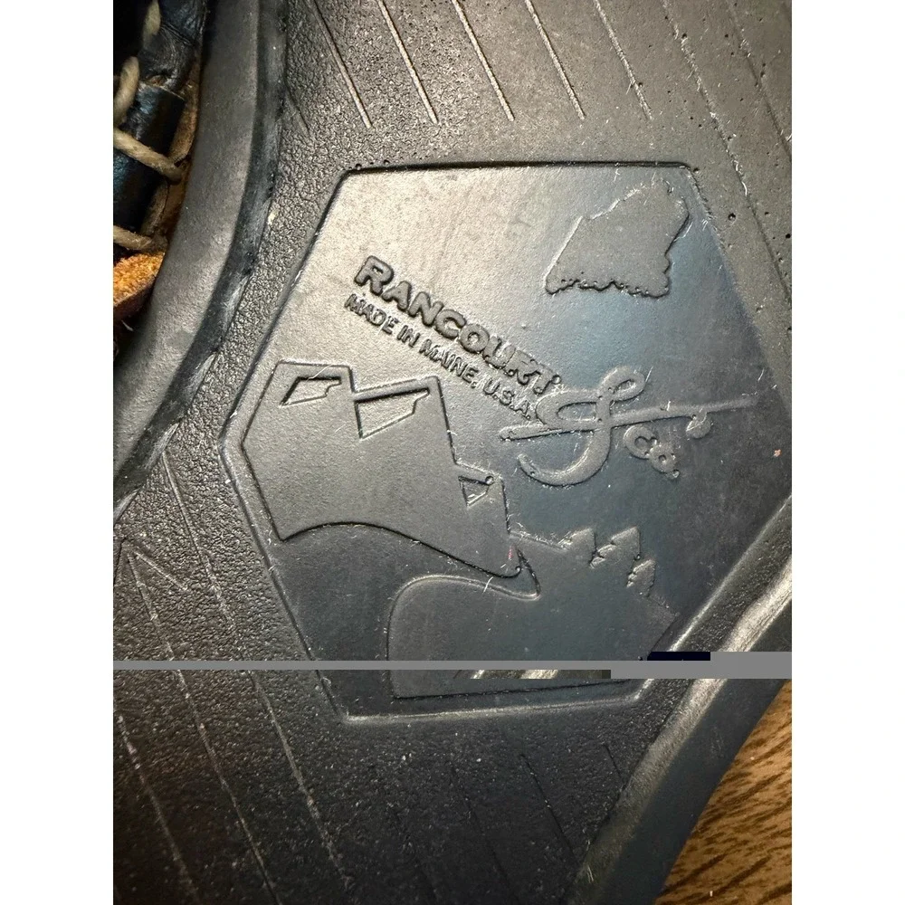Rancourt Co Gilman Camp Moc 10.5 EE Black Leather Shoes Boat Made In USA Maine